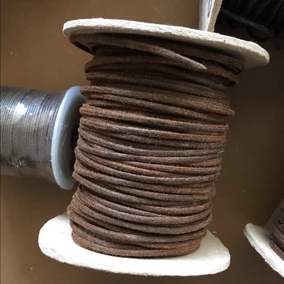 Round cotton wax cord. Black and brown - Picture 7 of 11